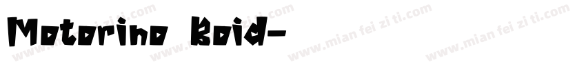 Motorino Boid字体转换